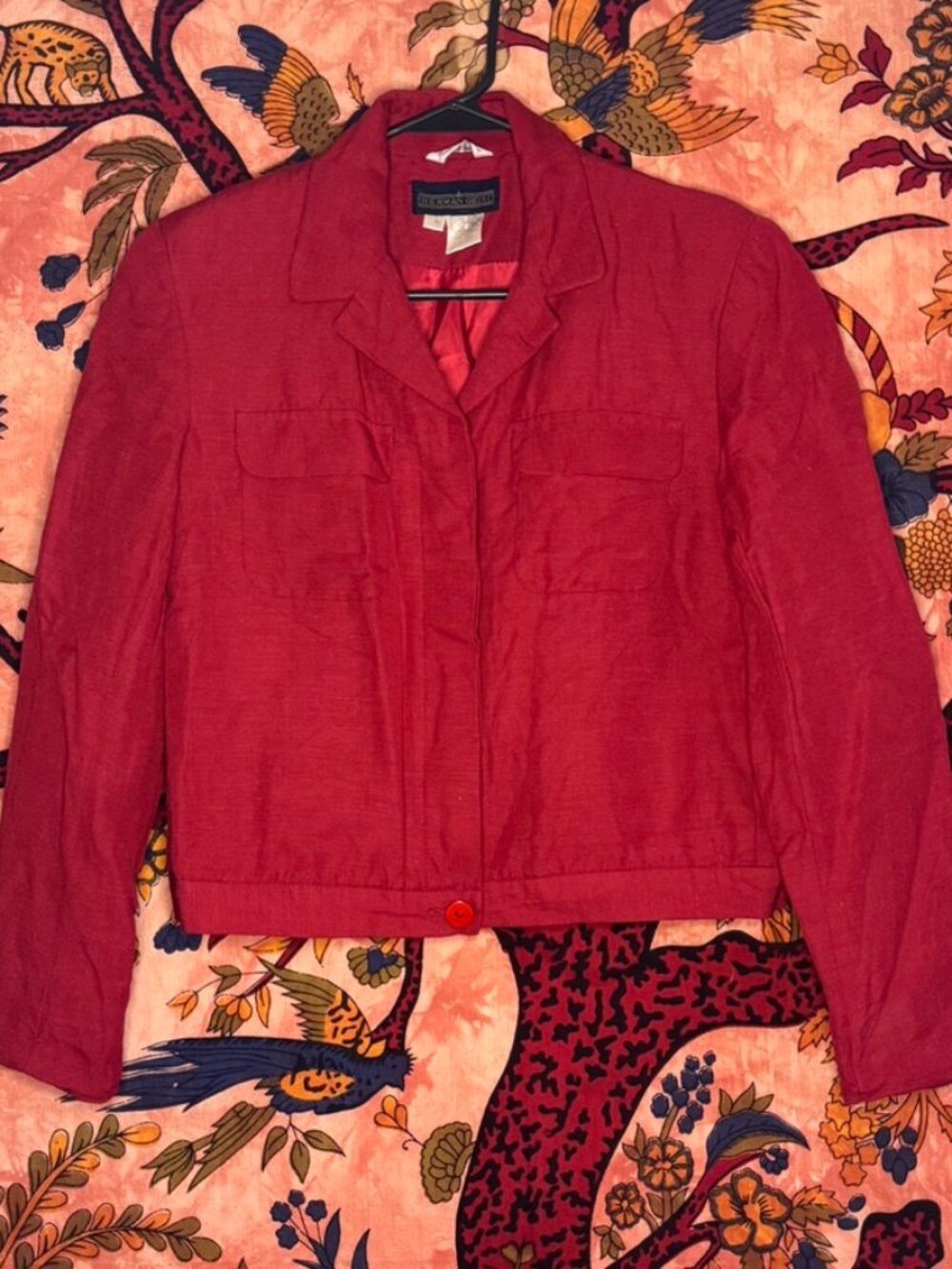 Vintage Red Herman Geist Cropped Jacket